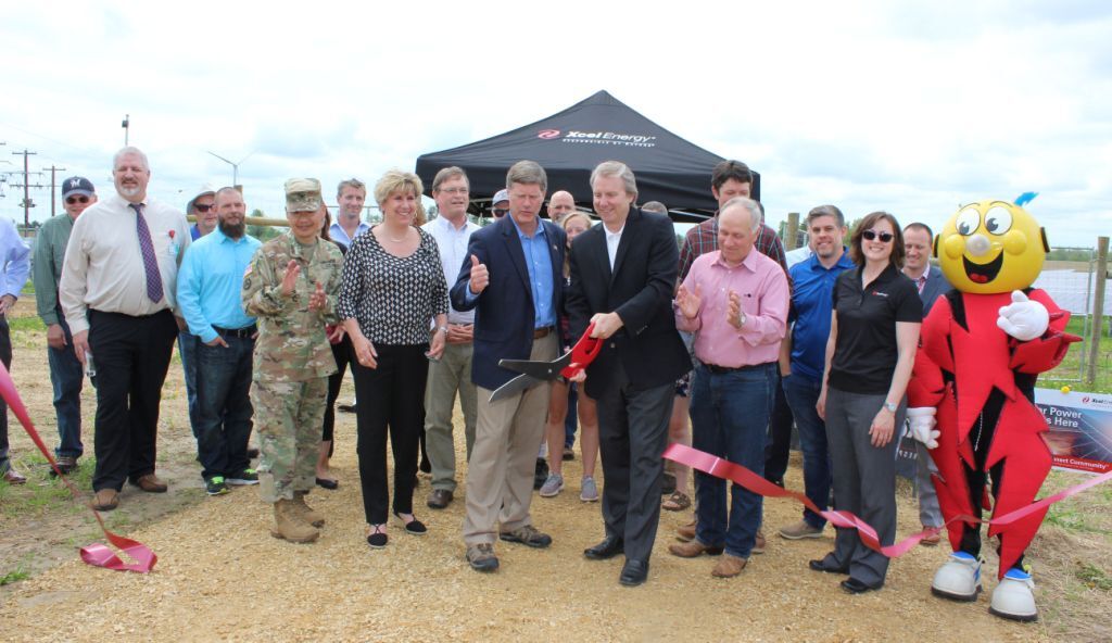 Solar garden ribbon cutting